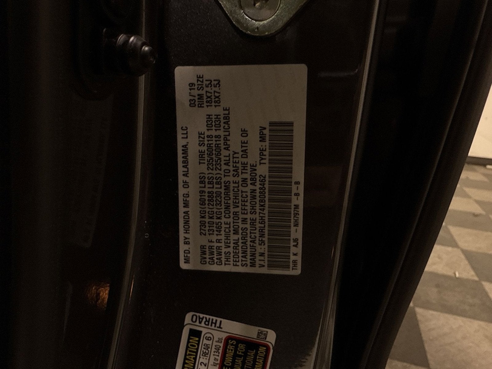 2019 Honda Odyssey EX-L