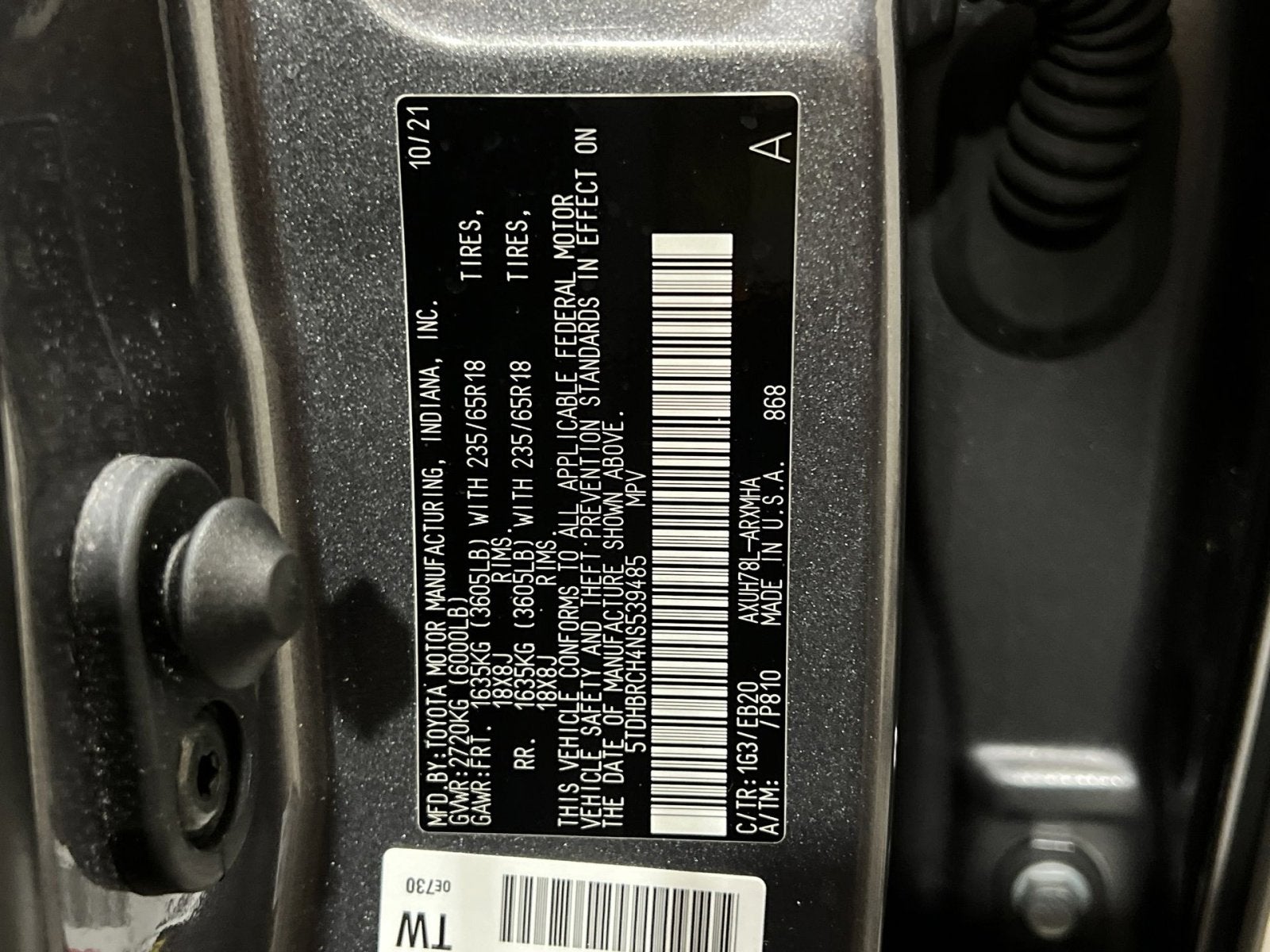 2022 Toyota Highlander Hybrid XLE