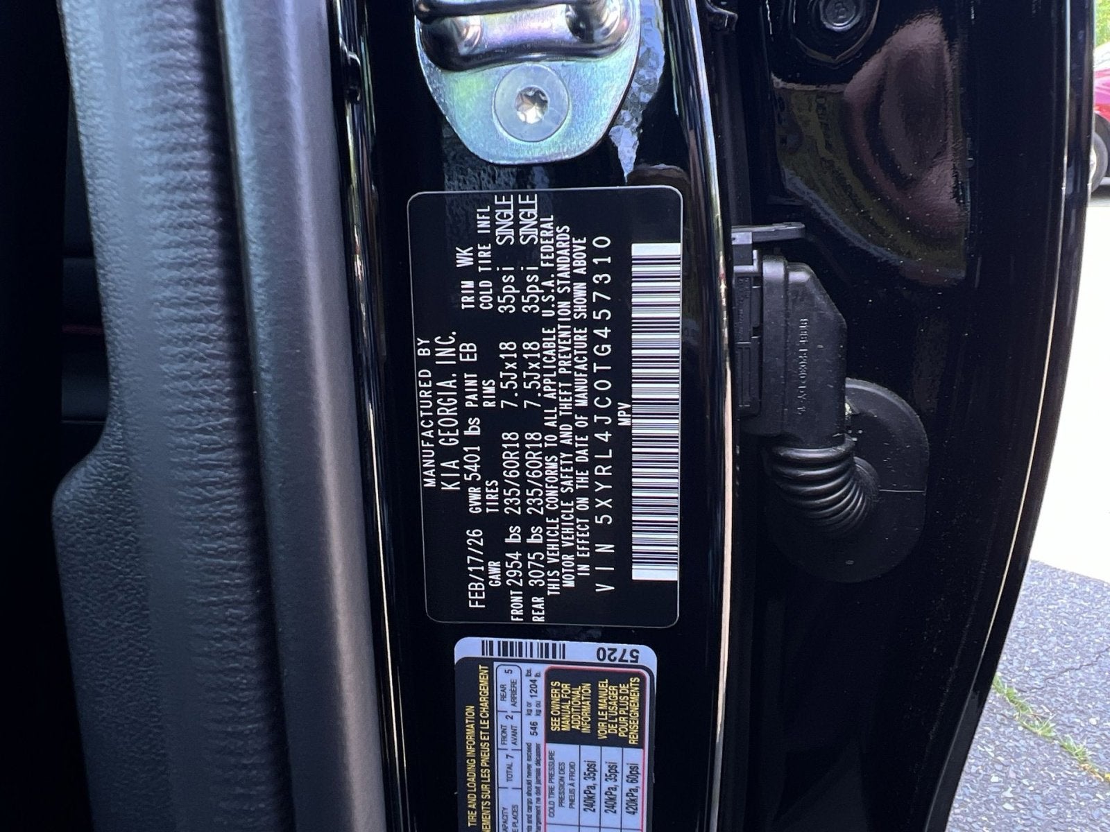 2026 Kia Sorento S
