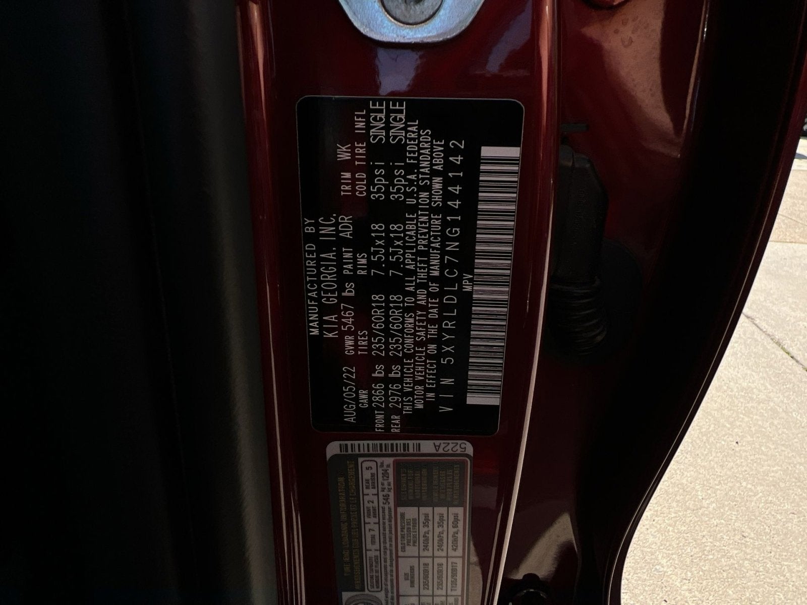 2022 Kia Sorento S
