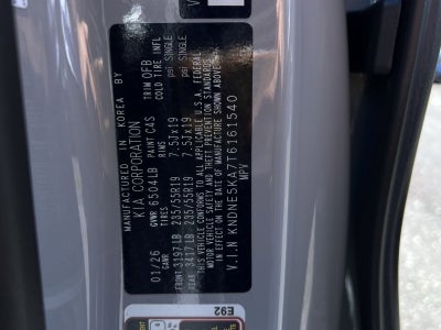 2026 Kia Carnival Hybrid SX