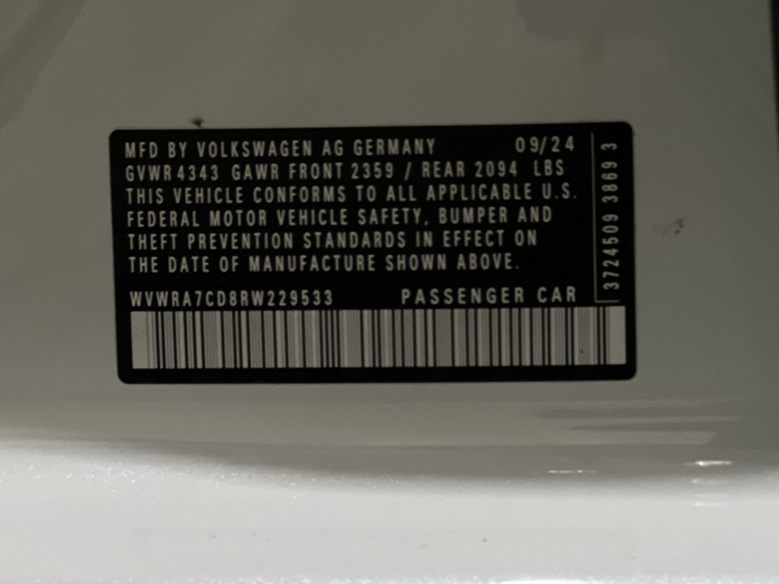 2024 Volkswagen Golf GTI 2.0T SE
